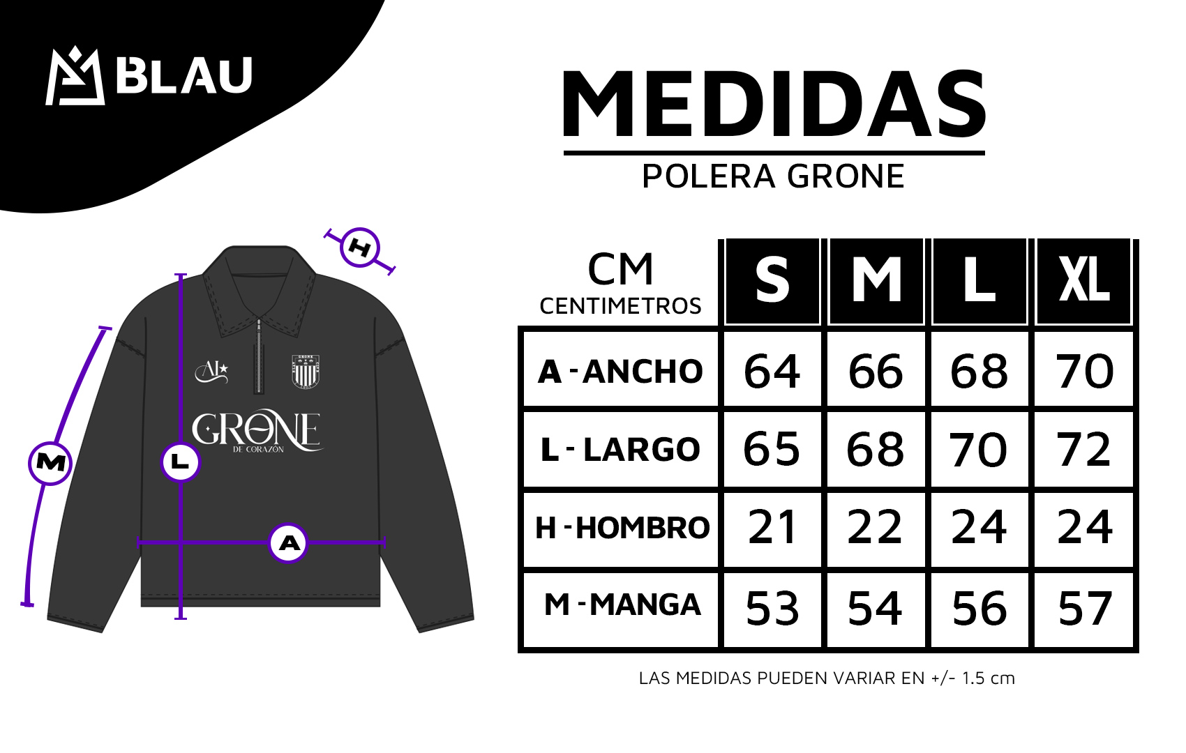 POLERA CAMISERO TAMBOR Copia De MEDIDAS POLERA